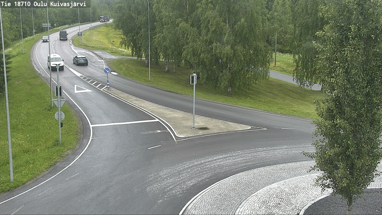 Weather Camera Image väg 18710 Oulu Kuivasjärvi, Oulu, Pohjois-Pohjanmaa