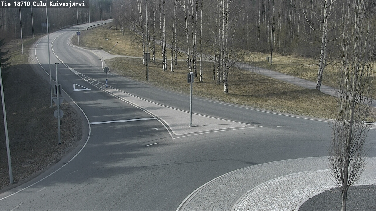 Weather Camera Image väg 18710 Oulu Kuivasjärvi, Oulu, Pohjois-Pohjanmaa
