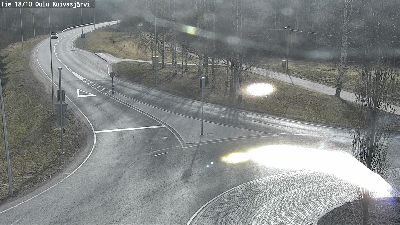 Weather Camera Image väg 18710 Oulu Kuivasjärvi, Oulu, Pohjois-Pohjanmaa