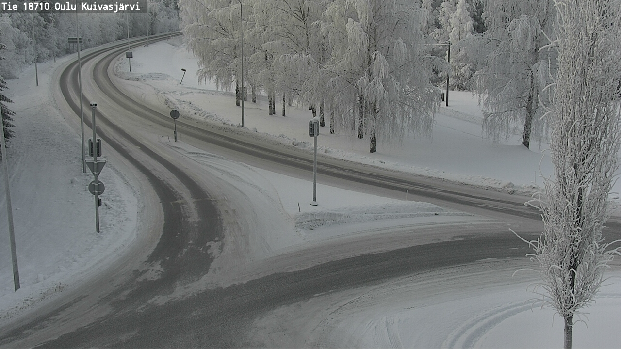 Weather Camera Image road 18710 Oulu Kuivasjärvi, Oulu, Pohjois-Pohjanmaa