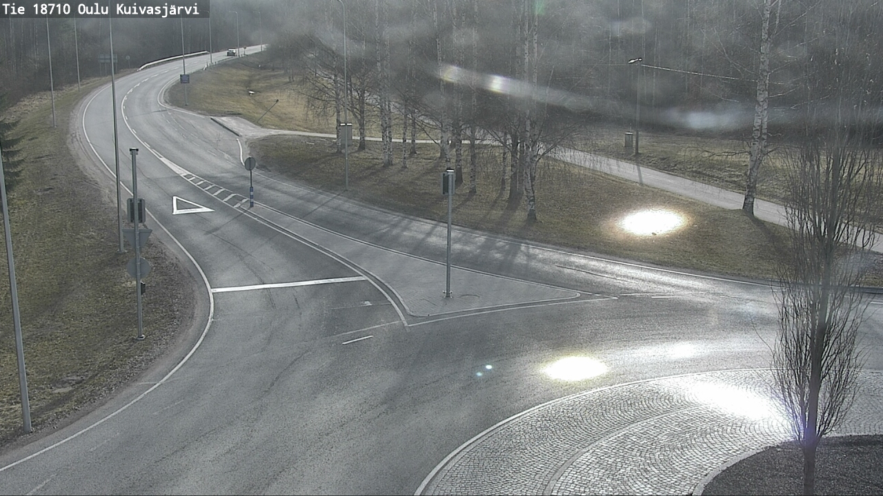 Weather Camera Image väg 18710 Oulu Kuivasjärvi, Oulu, Pohjois-Pohjanmaa