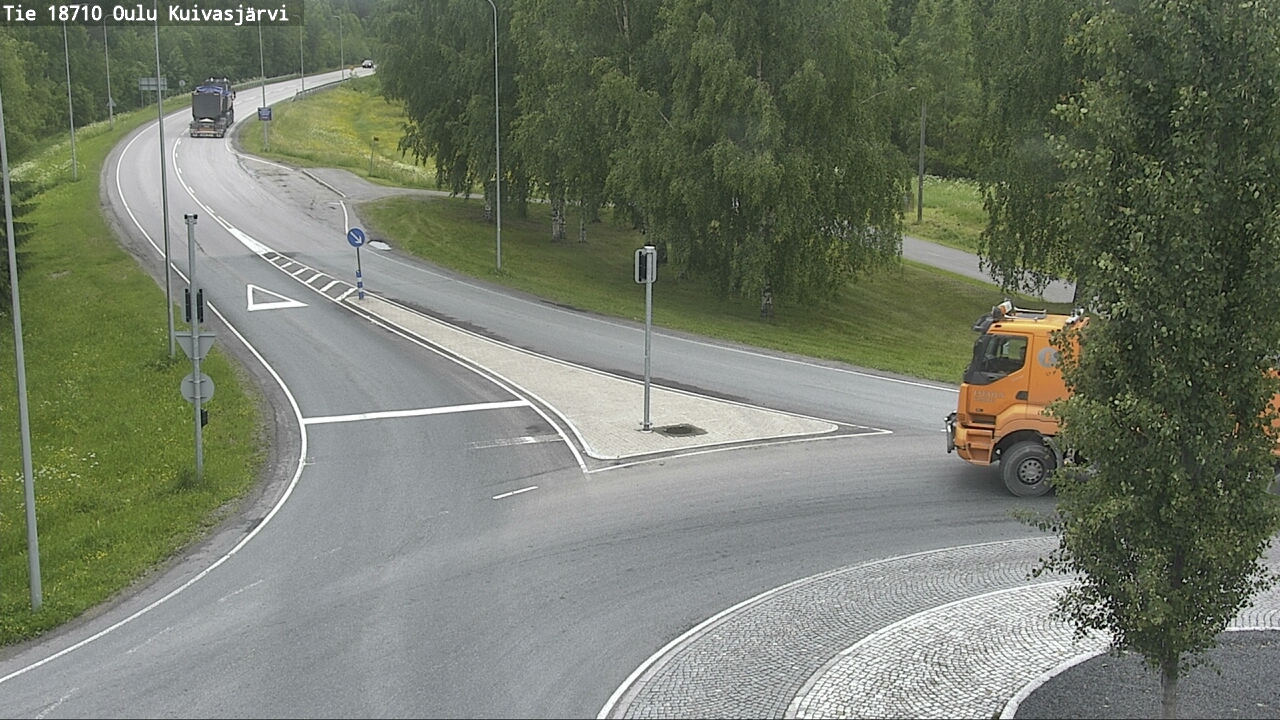 Weather Camera Image väg 18710 Oulu Kuivasjärvi, Oulu, Pohjois-Pohjanmaa