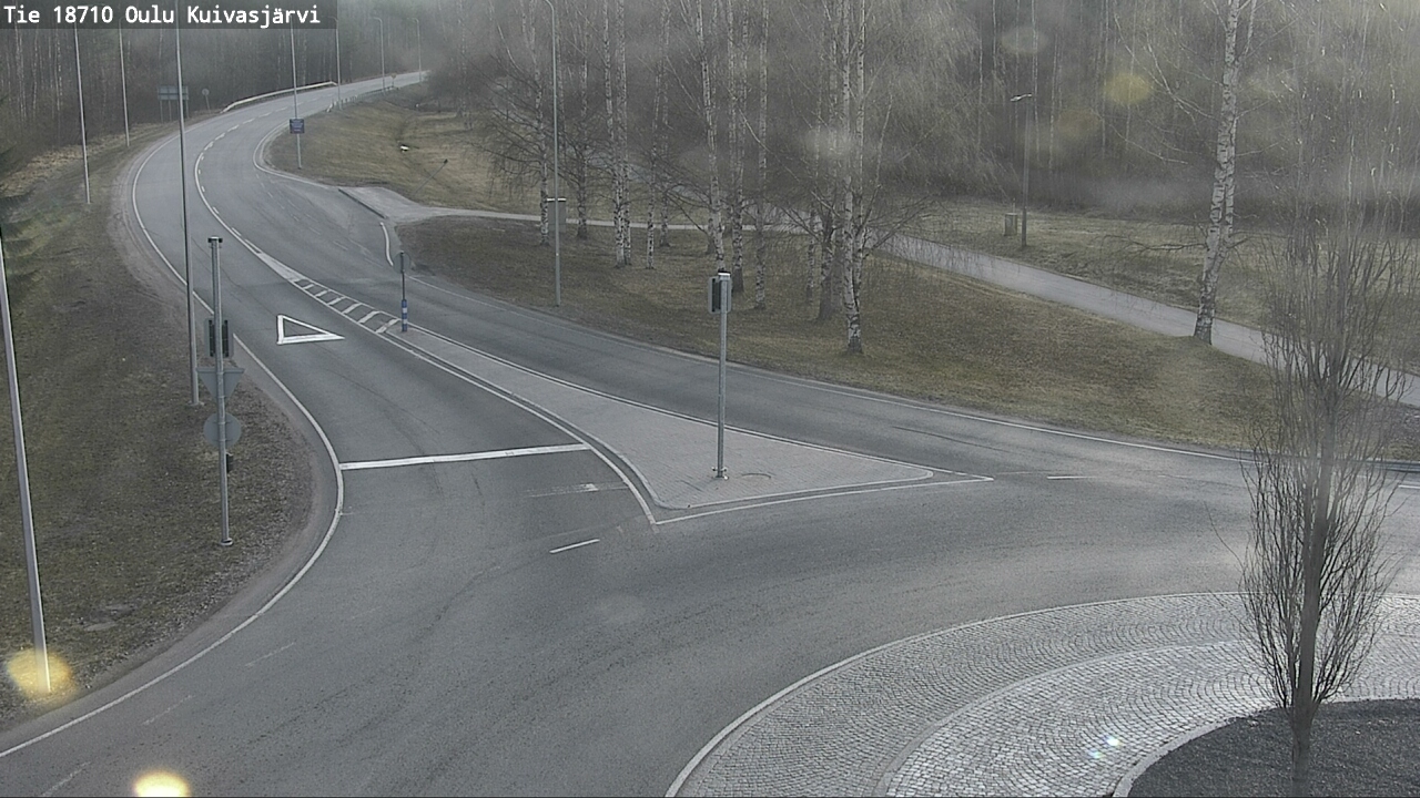 Weather Camera Image väg 18710 Oulu Kuivasjärvi, Oulu, Pohjois-Pohjanmaa