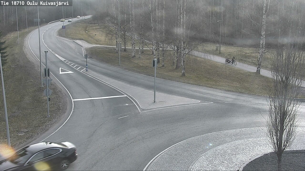Weather Camera Image väg 18710 Oulu Kuivasjärvi, Oulu, Pohjois-Pohjanmaa