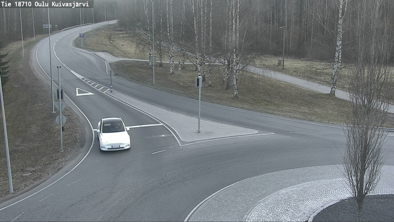 Weather Camera Image väg 18710 Oulu Kuivasjärvi, Oulu, Pohjois-Pohjanmaa