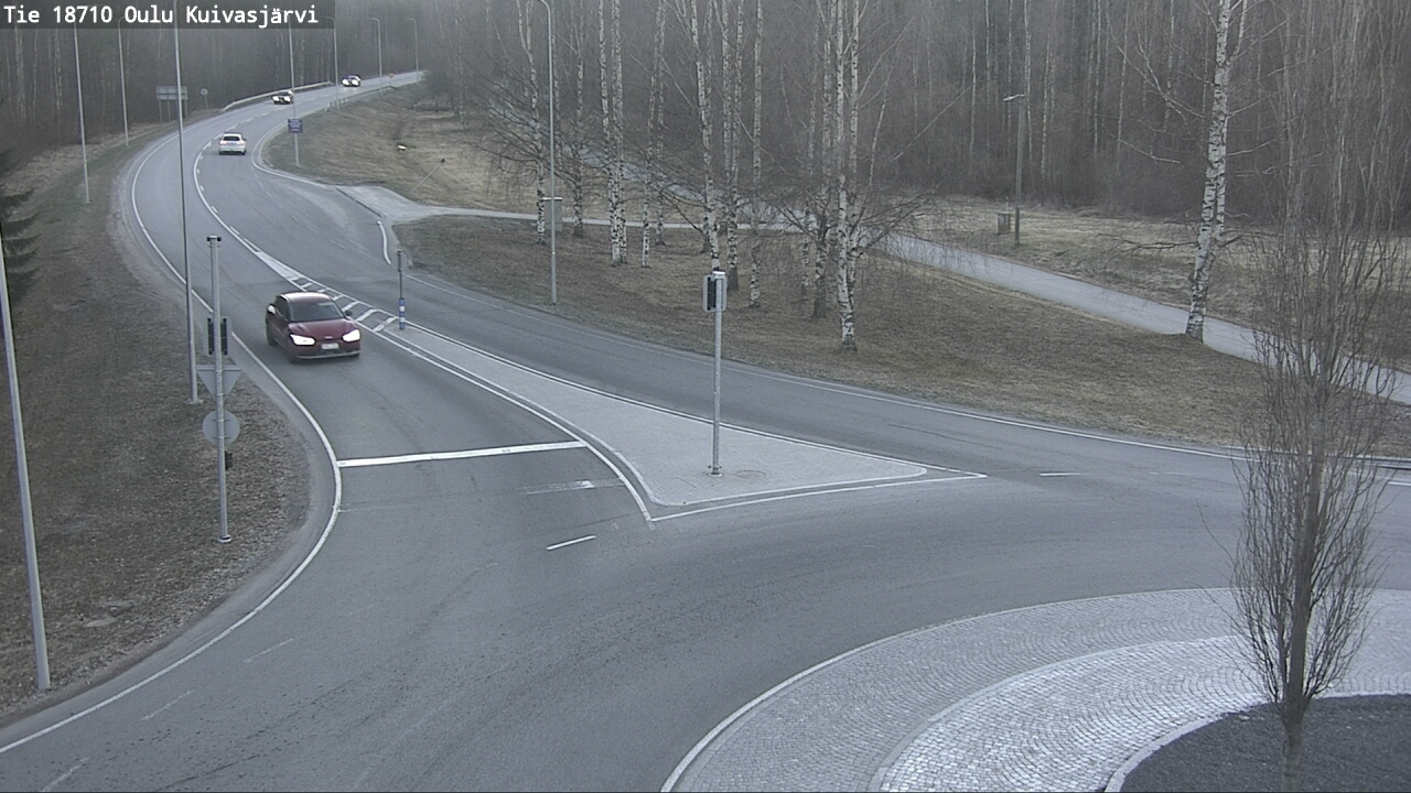 Weather Camera Image väg 18710 Oulu Kuivasjärvi, Oulu, Pohjois-Pohjanmaa