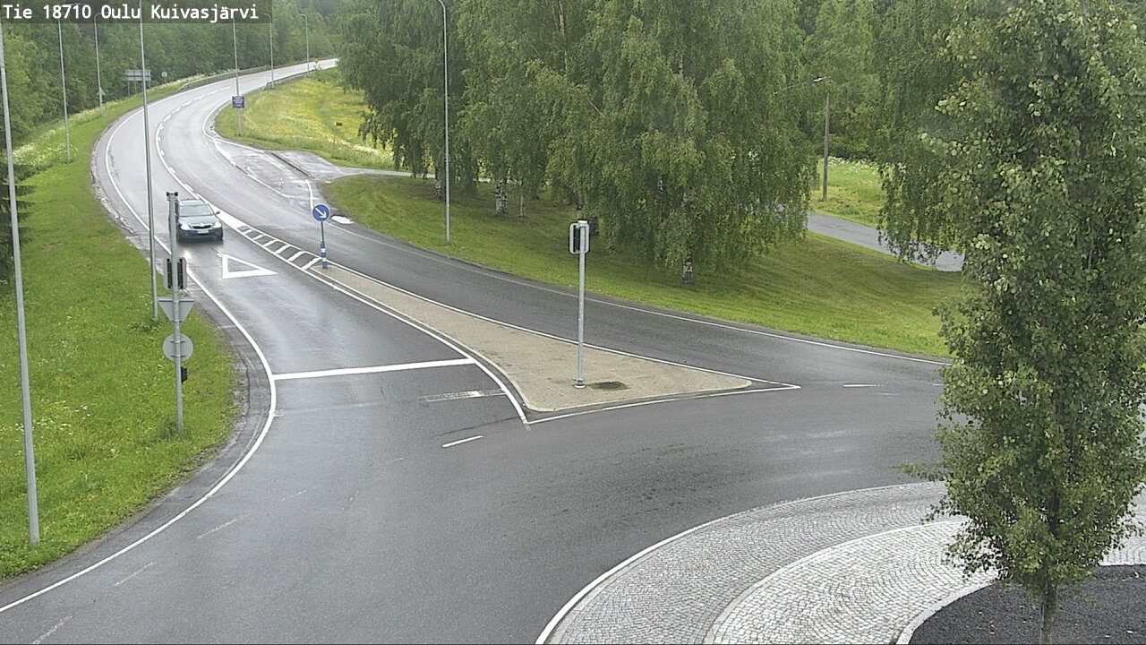 Weather Camera Image väg 18710 Oulu Kuivasjärvi, Oulu, Pohjois-Pohjanmaa