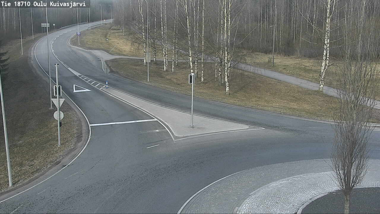 Weather Camera Image väg 18710 Oulu Kuivasjärvi, Oulu, Pohjois-Pohjanmaa