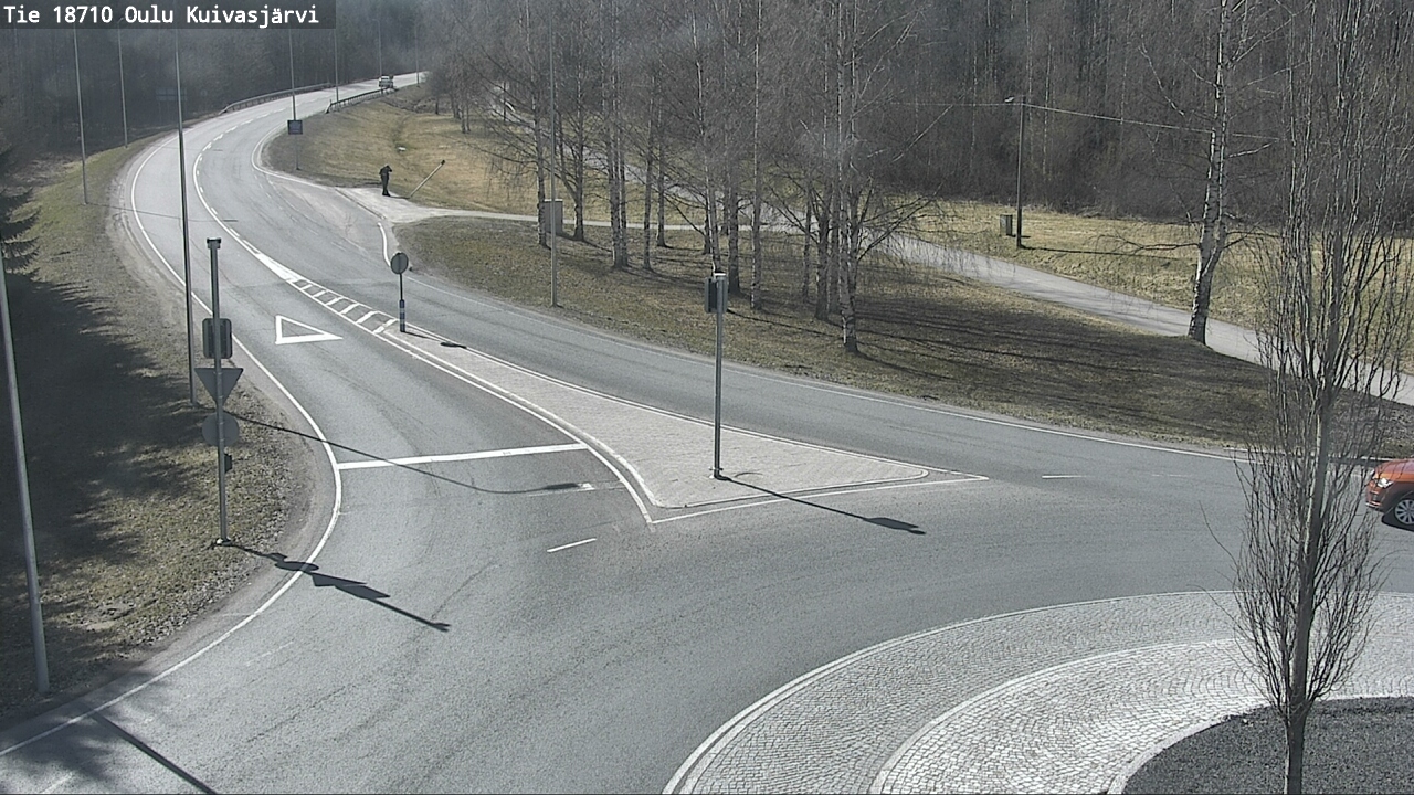 Weather Camera Image väg 18710 Oulu Kuivasjärvi, Oulu, Pohjois-Pohjanmaa