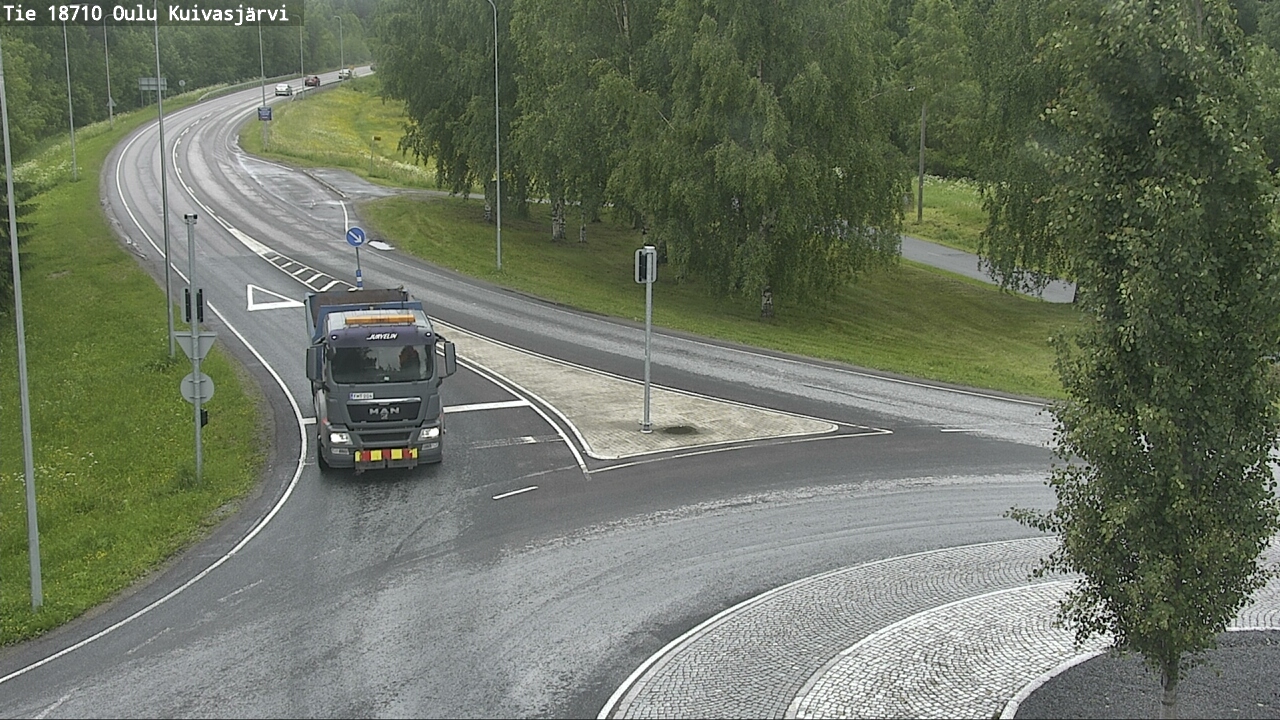Weather Camera Image väg 18710 Oulu Kuivasjärvi, Oulu, Pohjois-Pohjanmaa