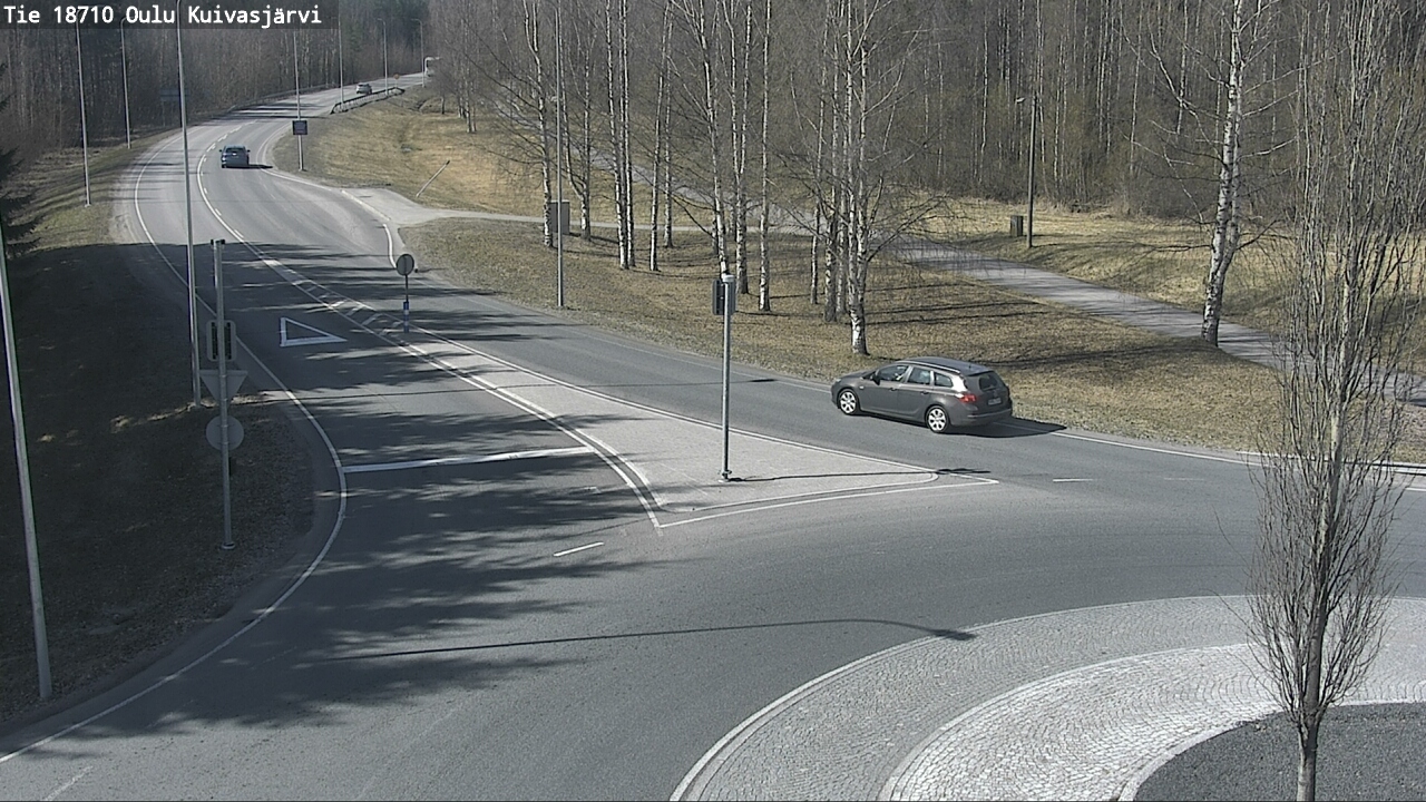 Weather Camera Image väg 18710 Oulu Kuivasjärvi, Oulu, Pohjois-Pohjanmaa