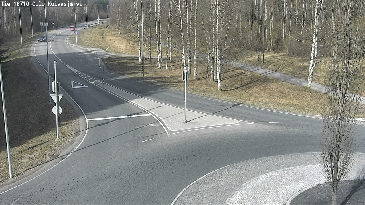 Weather Camera Image väg 18710 Oulu Kuivasjärvi, Oulu, Pohjois-Pohjanmaa