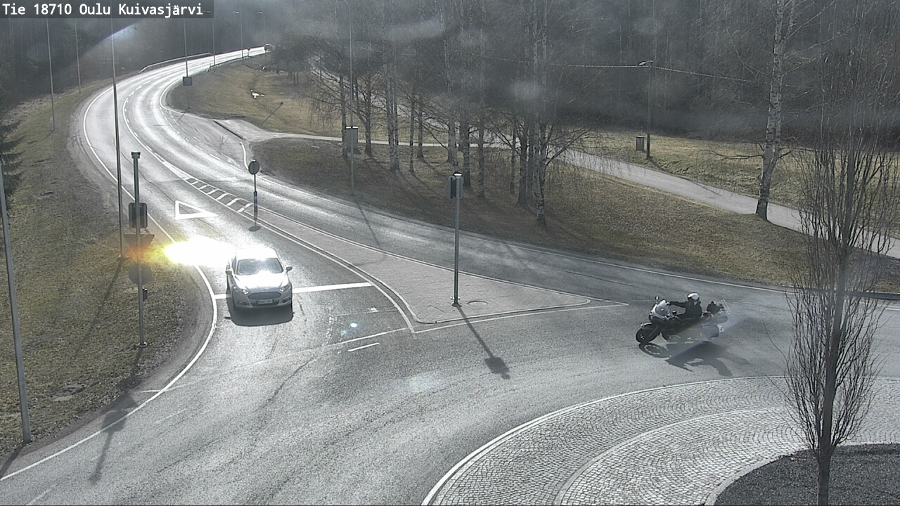Weather Camera Image väg 18710 Oulu Kuivasjärvi, Oulu, Pohjois-Pohjanmaa