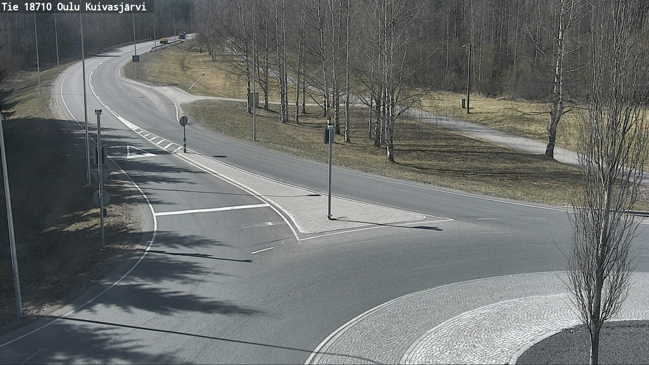 Weather Camera Image väg 18710 Oulu Kuivasjärvi, Oulu, Pohjois-Pohjanmaa