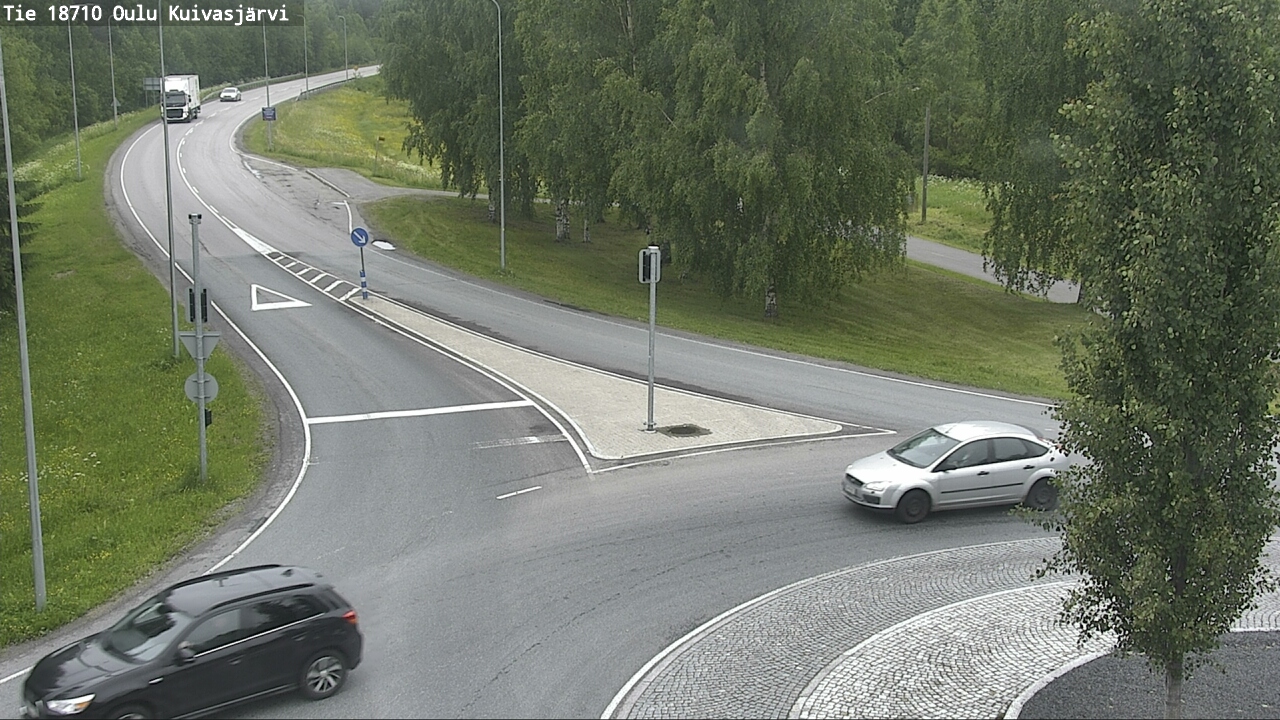 Weather Camera Image väg 18710 Oulu Kuivasjärvi, Oulu, Pohjois-Pohjanmaa