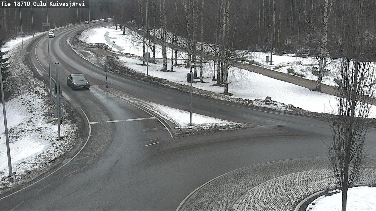 Weather Camera Image väg 18710 Oulu Kuivasjärvi, Oulu, Pohjois-Pohjanmaa