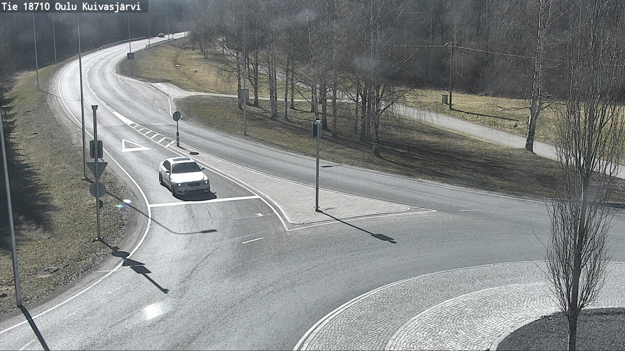 Weather Camera Image väg 18710 Oulu Kuivasjärvi, Oulu, Pohjois-Pohjanmaa