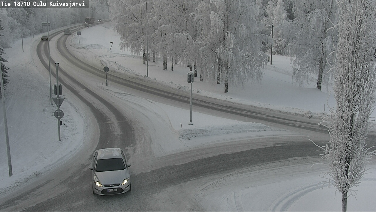 Weather Camera Image road 18710 Oulu Kuivasjärvi, Oulu, Pohjois-Pohjanmaa