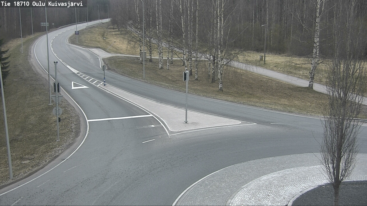 Weather Camera Image road 18710 Oulu Kuivasjärvi, Oulu, Pohjois-Pohjanmaa