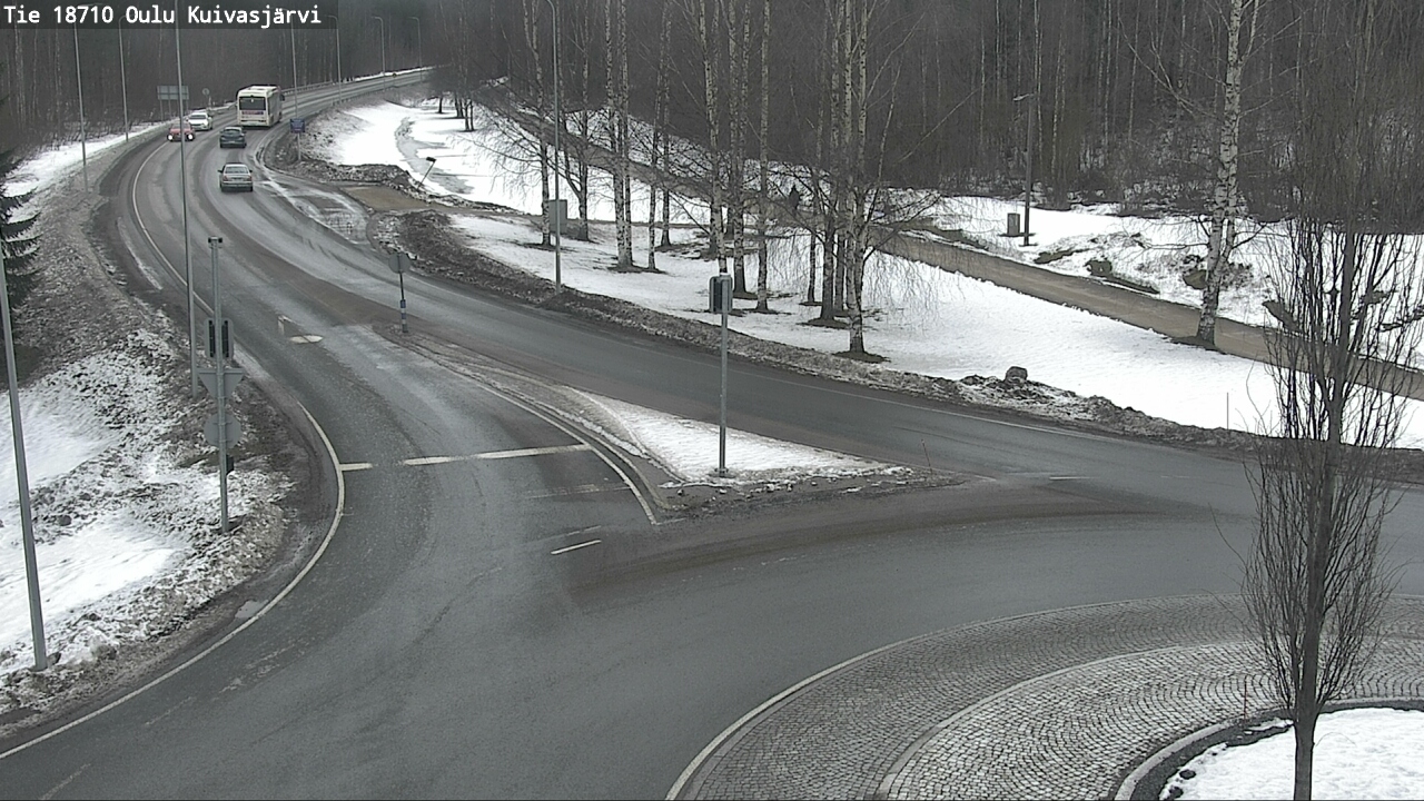 Weather Camera Image road 18710 Oulu Kuivasjärvi, Oulu, Pohjois-Pohjanmaa