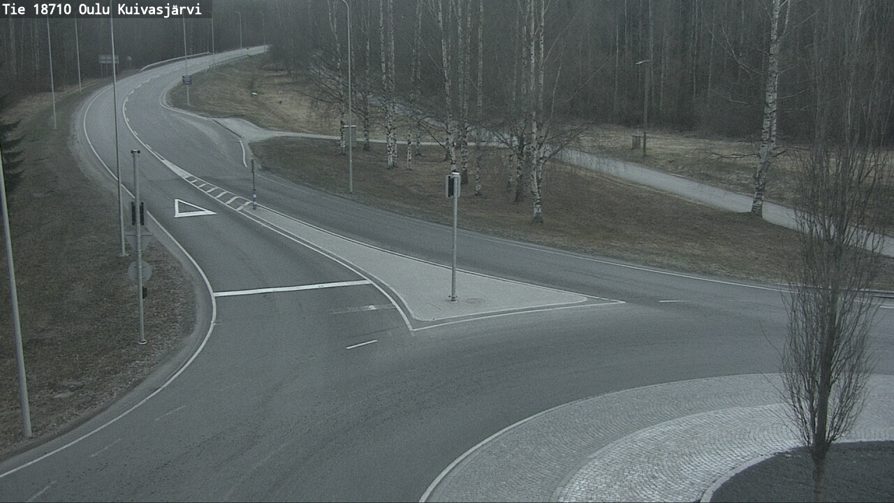 Weather Camera Image väg 18710 Oulu Kuivasjärvi, Oulu, Pohjois-Pohjanmaa