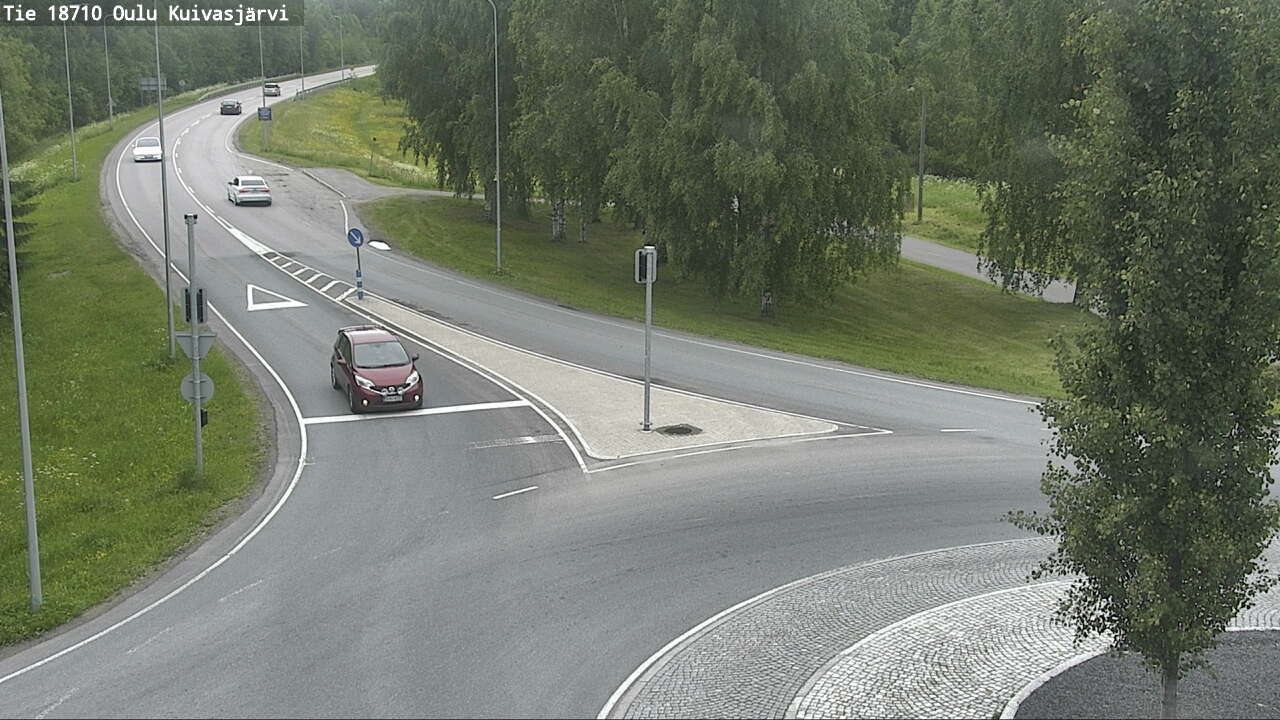 Weather Camera Image road 18710 Oulu Kuivasjärvi, Oulu, Pohjois-Pohjanmaa