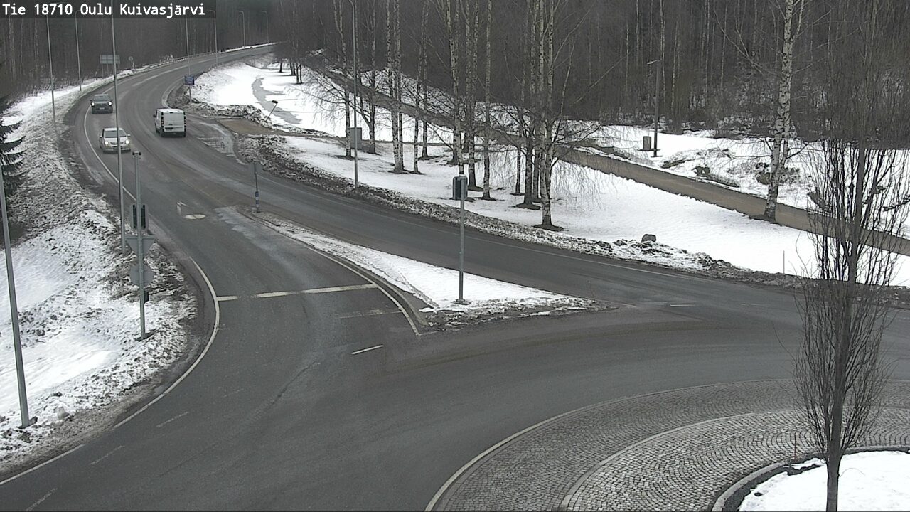 Weather Camera Image väg 18710 Oulu Kuivasjärvi, Oulu, Pohjois-Pohjanmaa