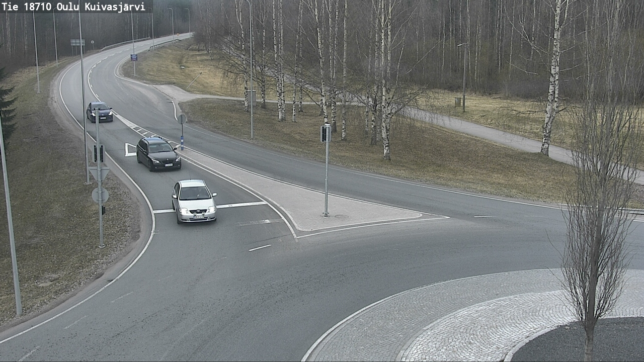 Weather Camera Image väg 18710 Oulu Kuivasjärvi, Oulu, Pohjois-Pohjanmaa