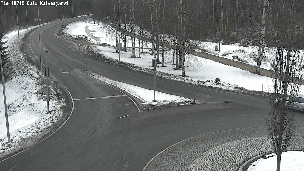 Weather Camera Image väg 18710 Oulu Kuivasjärvi, Oulu, Pohjois-Pohjanmaa