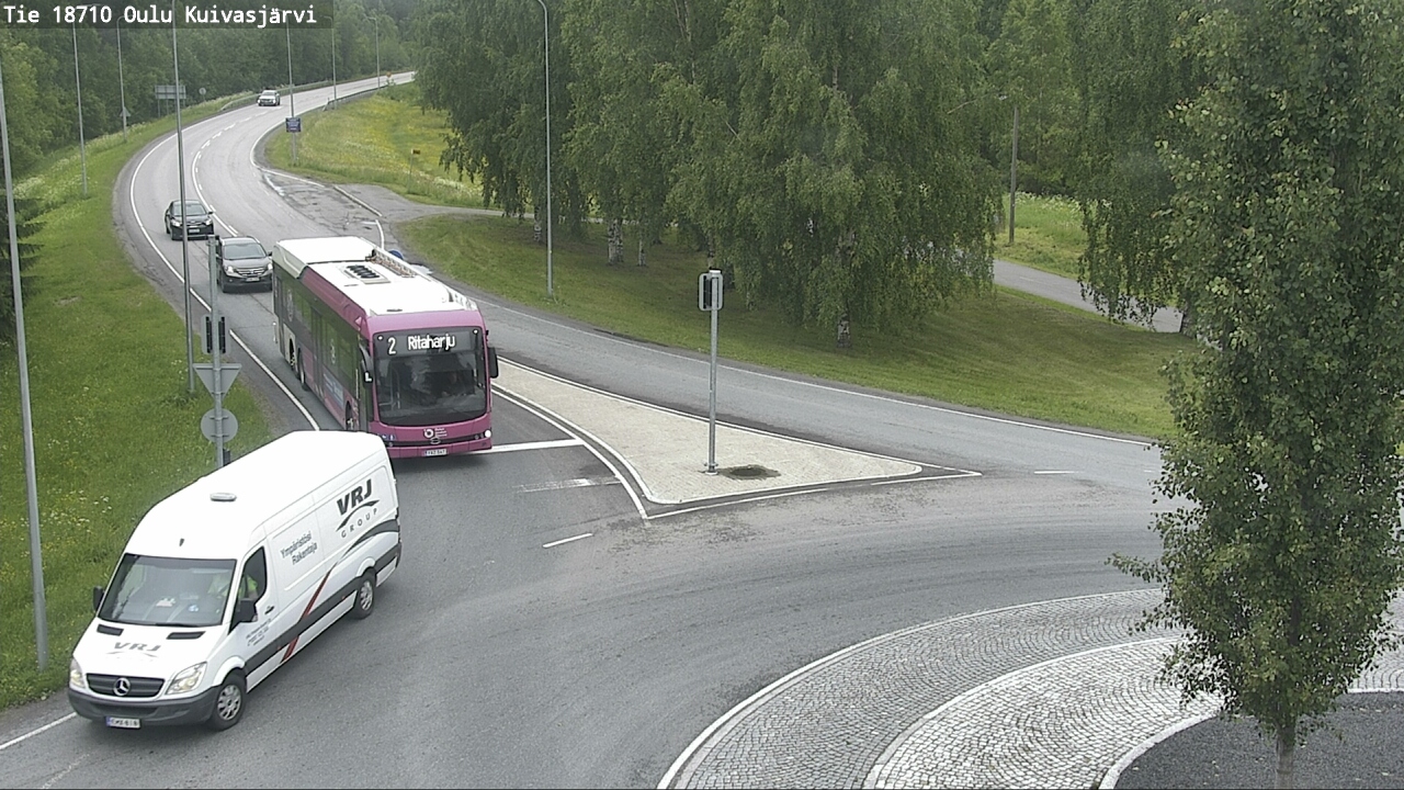Weather Camera Image väg 18710 Oulu Kuivasjärvi, Oulu, Pohjois-Pohjanmaa