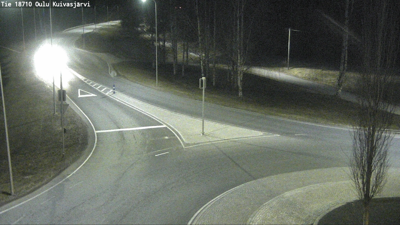 Weather Camera Image väg 18710 Oulu Kuivasjärvi, Oulu, Pohjois-Pohjanmaa