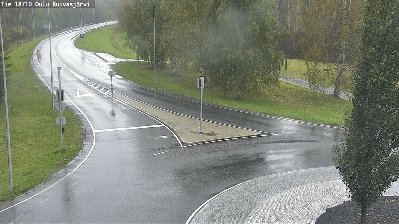 Weather Camera Image väg 18710 Oulu Kuivasjärvi, Oulu, Pohjois-Pohjanmaa