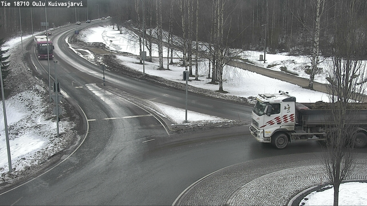 Weather Camera Image road 18710 Oulu Kuivasjärvi, Oulu, Pohjois-Pohjanmaa