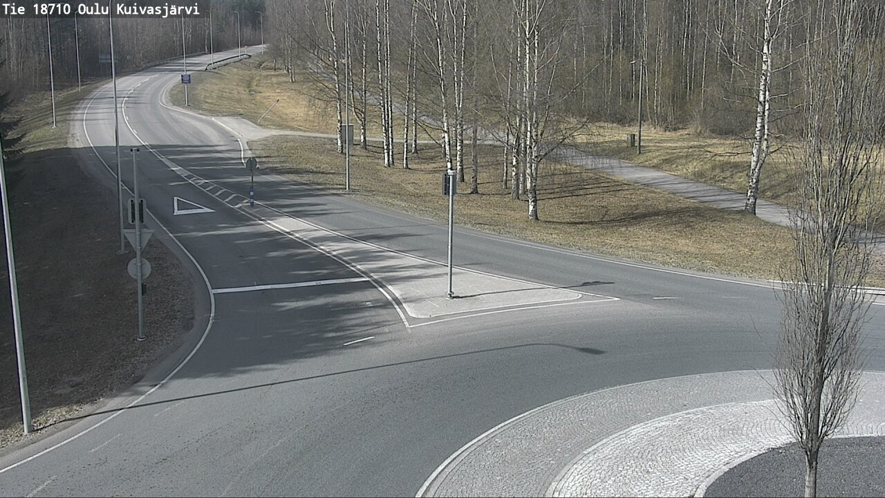 Weather Camera Image väg 18710 Oulu Kuivasjärvi, Oulu, Pohjois-Pohjanmaa