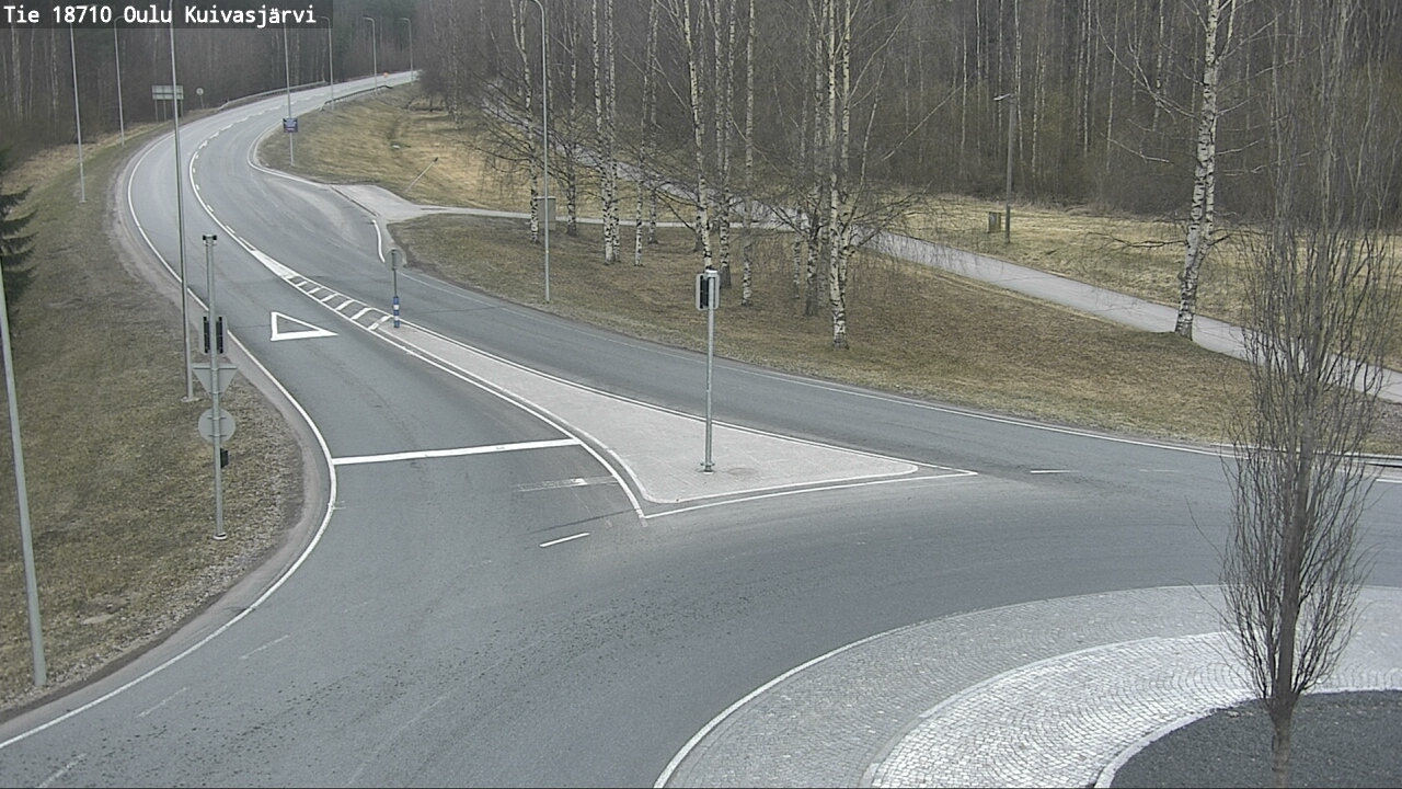 Weather Camera Image road 18710 Oulu Kuivasjärvi, Oulu, Pohjois-Pohjanmaa
