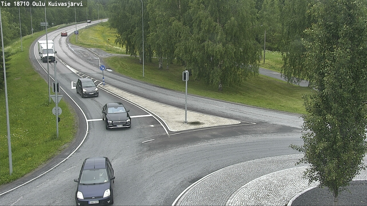 Weather Camera Image väg 18710 Oulu Kuivasjärvi, Oulu, Pohjois-Pohjanmaa