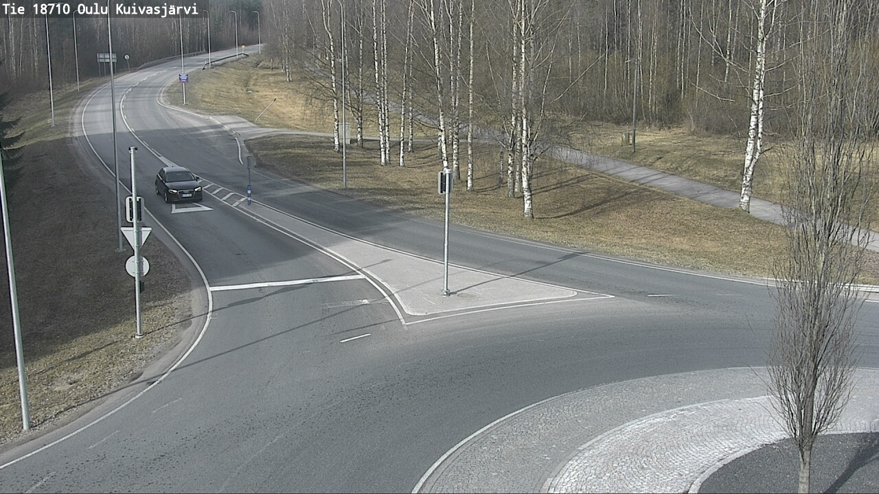 Weather Camera Image väg 18710 Oulu Kuivasjärvi, Oulu, Pohjois-Pohjanmaa