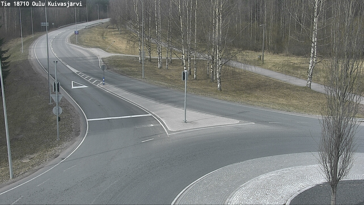 Weather Camera Image väg 18710 Oulu Kuivasjärvi, Oulu, Pohjois-Pohjanmaa