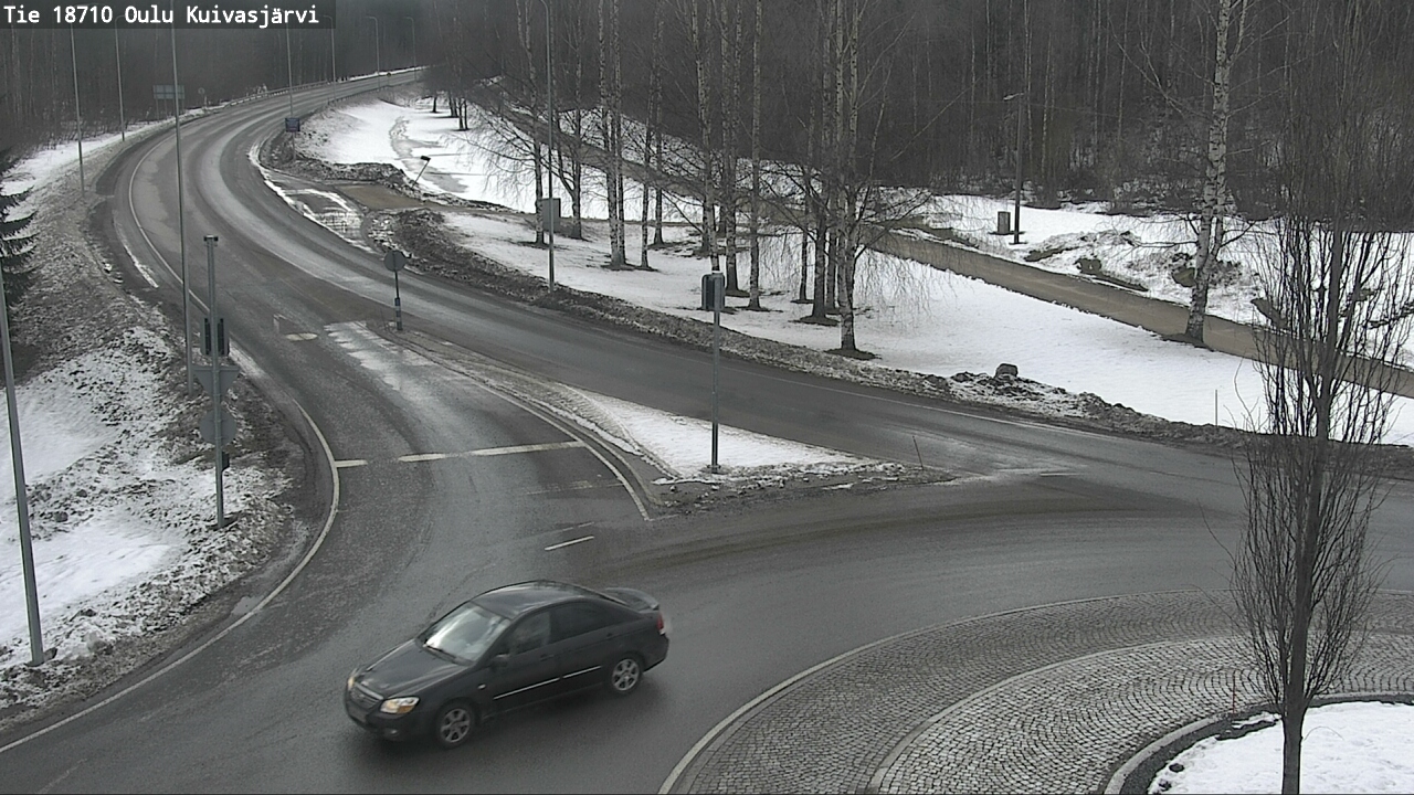 Weather Camera Image road 18710 Oulu Kuivasjärvi, Oulu, Pohjois-Pohjanmaa