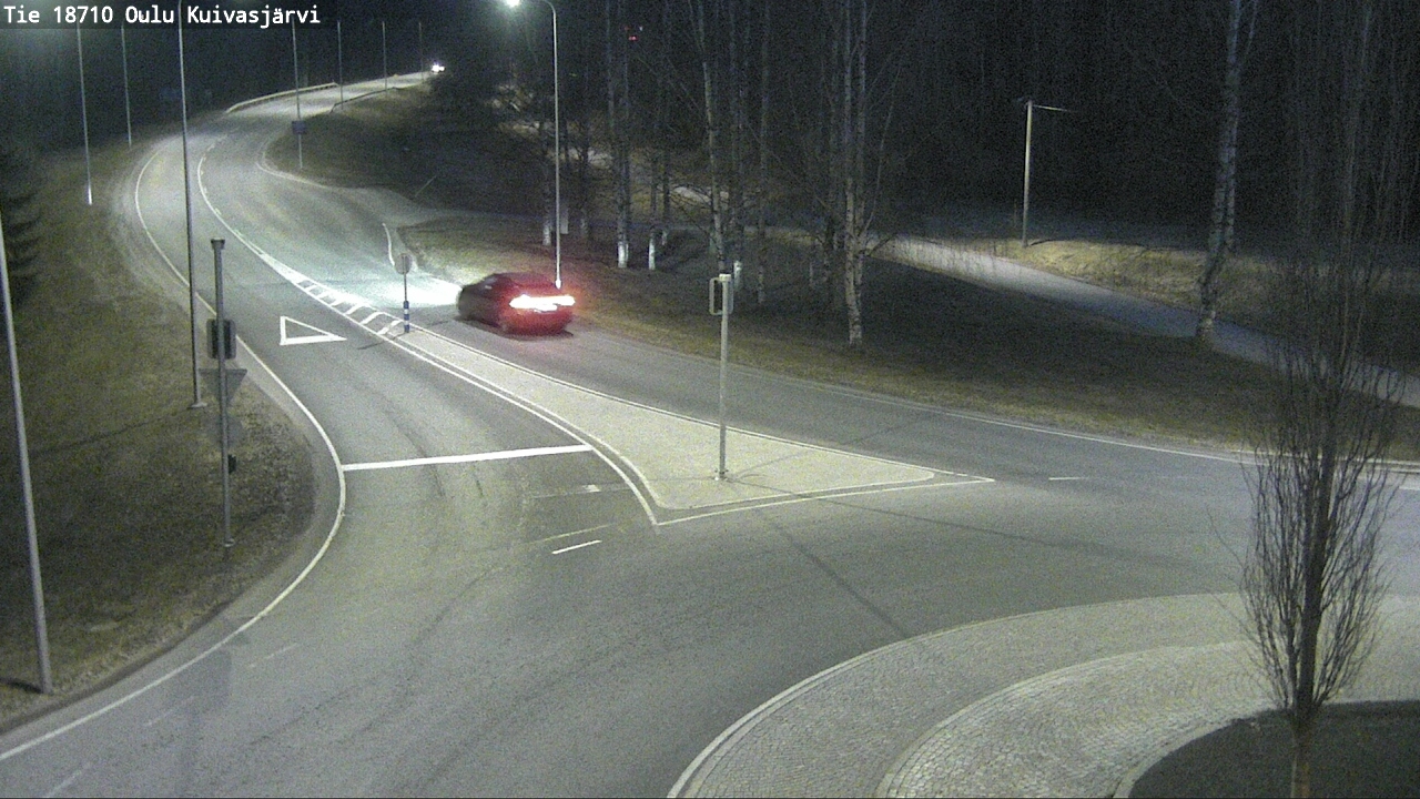 Weather Camera Image väg 18710 Oulu Kuivasjärvi, Oulu, Pohjois-Pohjanmaa