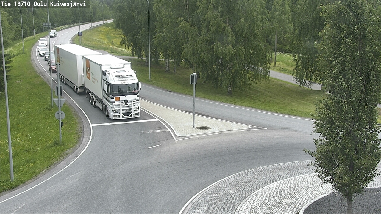 Weather Camera Image road 18710 Oulu Kuivasjärvi, Oulu, Pohjois-Pohjanmaa