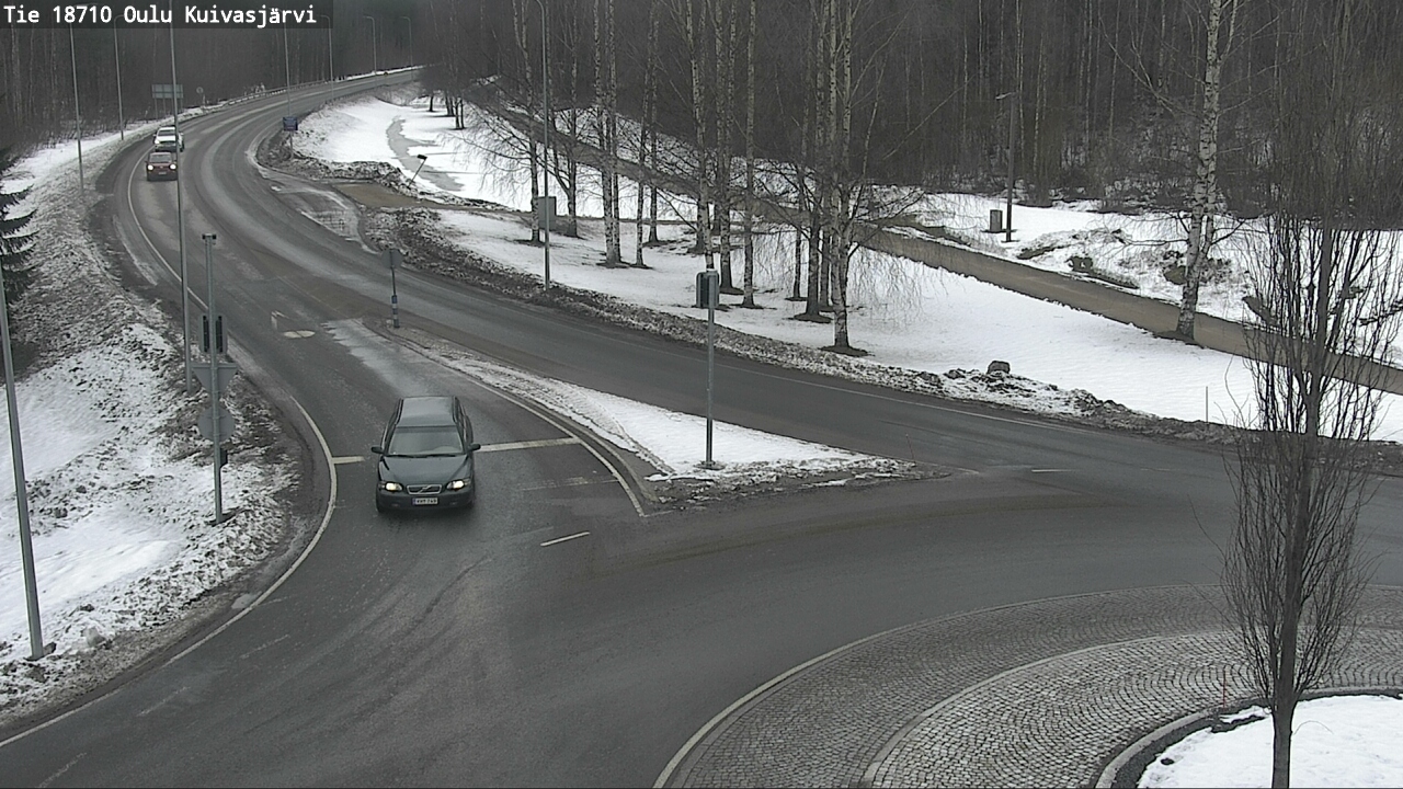 Weather Camera Image väg 18710 Oulu Kuivasjärvi, Oulu, Pohjois-Pohjanmaa