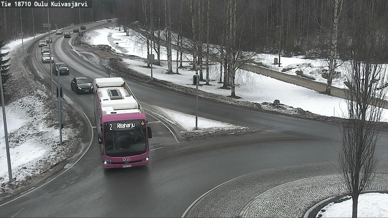 Weather Camera Image road 18710 Oulu Kuivasjärvi, Oulu, Pohjois-Pohjanmaa