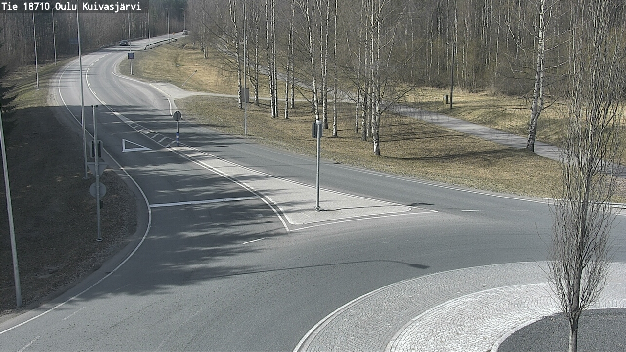 Weather Camera Image väg 18710 Oulu Kuivasjärvi, Oulu, Pohjois-Pohjanmaa