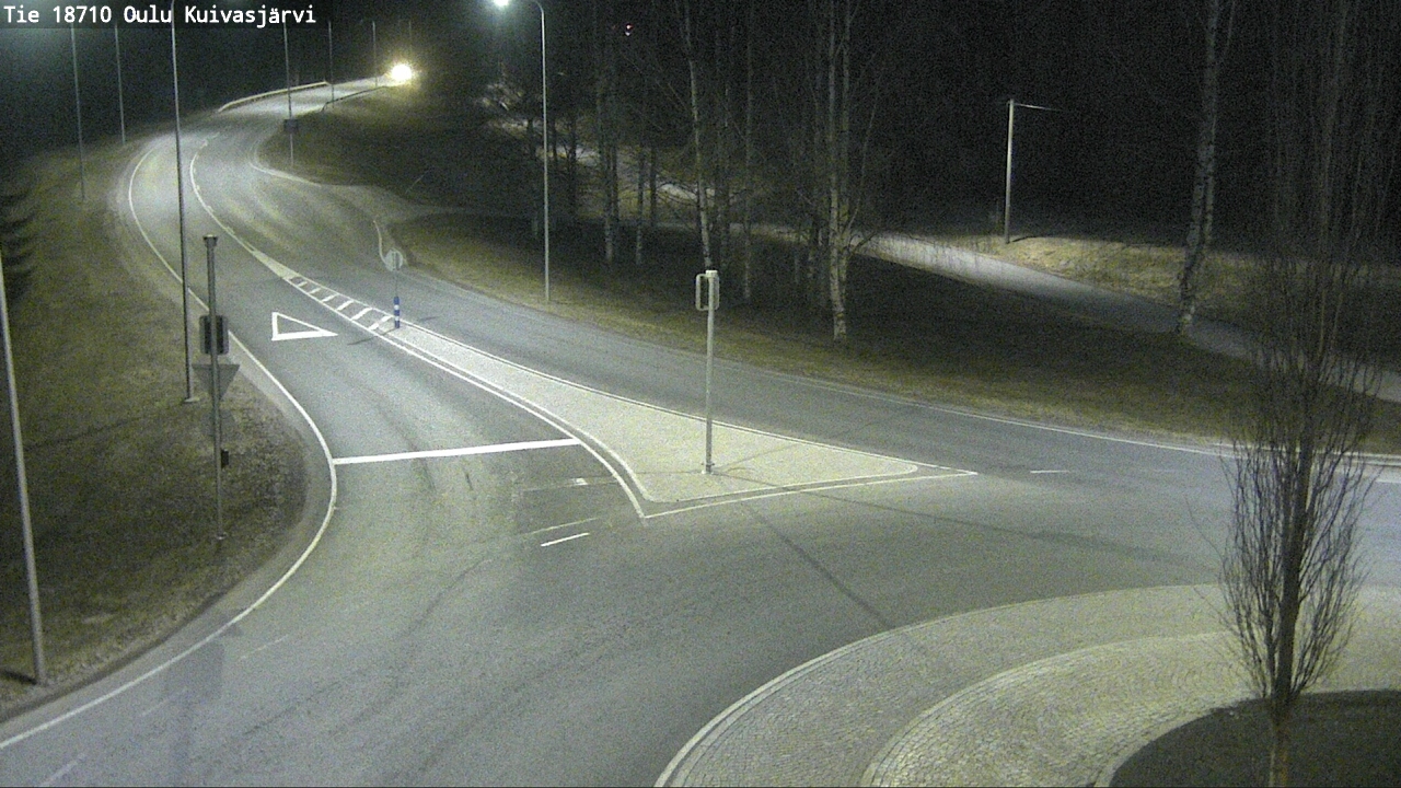 Weather Camera Image väg 18710 Oulu Kuivasjärvi, Oulu, Pohjois-Pohjanmaa