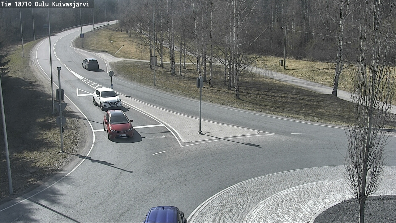 Weather Camera Image väg 18710 Oulu Kuivasjärvi, Oulu, Pohjois-Pohjanmaa