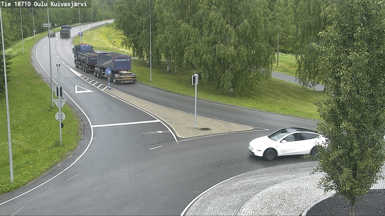 Weather Camera Image väg 18710 Oulu Kuivasjärvi, Oulu, Pohjois-Pohjanmaa