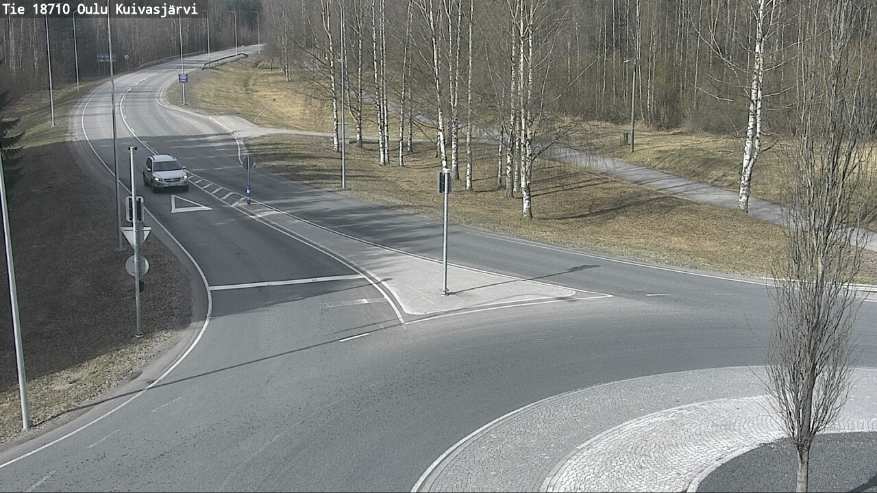 Weather Camera Image väg 18710 Oulu Kuivasjärvi, Oulu, Pohjois-Pohjanmaa