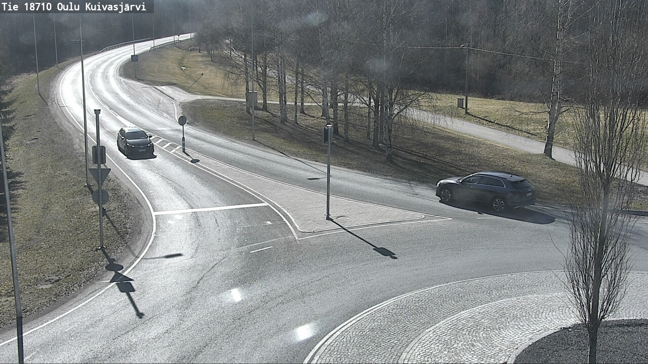 Weather Camera Image väg 18710 Oulu Kuivasjärvi, Oulu, Pohjois-Pohjanmaa