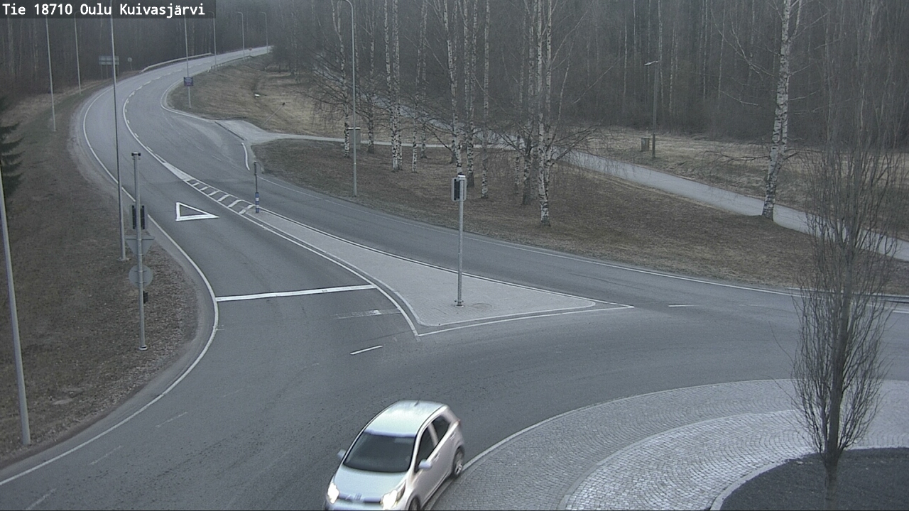 Weather Camera Image väg 18710 Oulu Kuivasjärvi, Oulu, Pohjois-Pohjanmaa